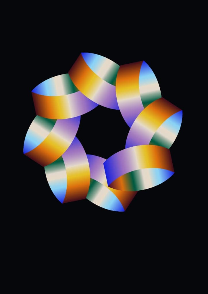 Systemic Collaboration & Interconnection Ribbon Art